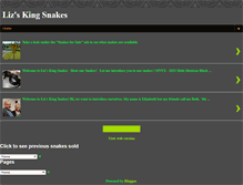 Tablet Screenshot of lizskingsnakes.com